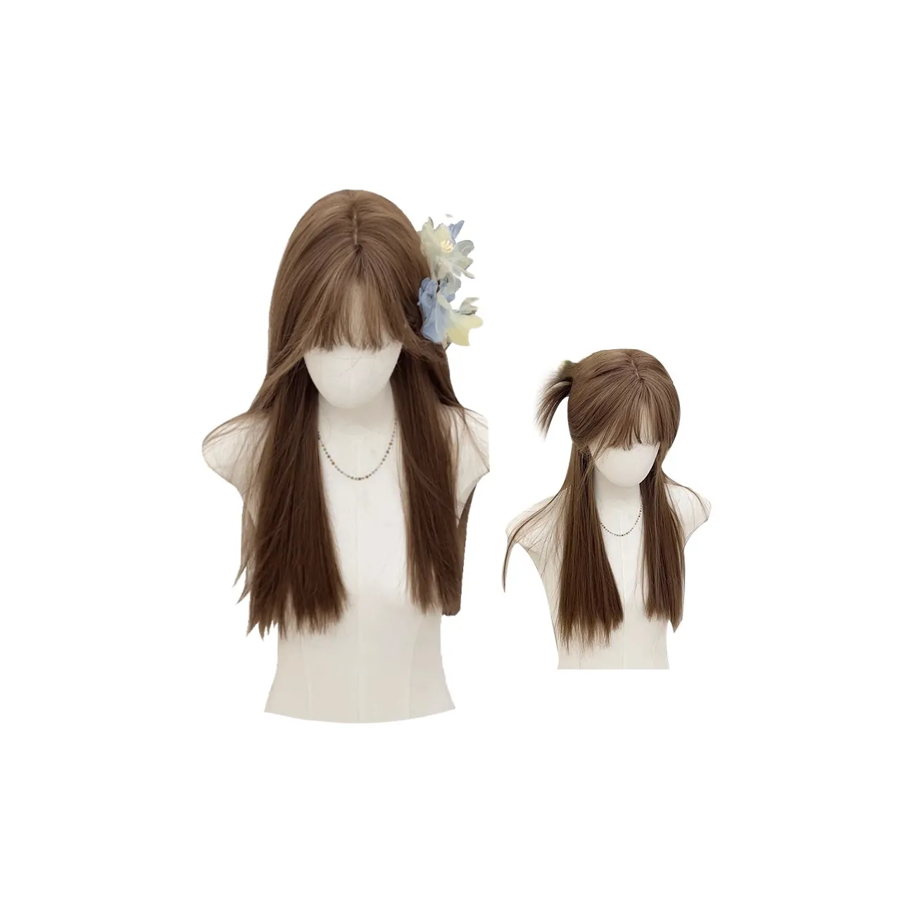 UMIFFA Paris Old Dreams Мед Чай Льняная ткань Длинный Прямые волосы Женские Перука UNIVERSAL COS Аниме Полная Капка