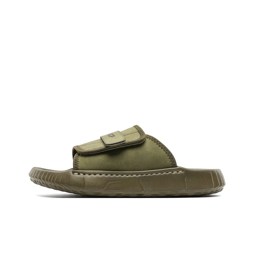 Ritai Slip Resistant Abrasion Resistant Slide Slippers Men's Olive Green