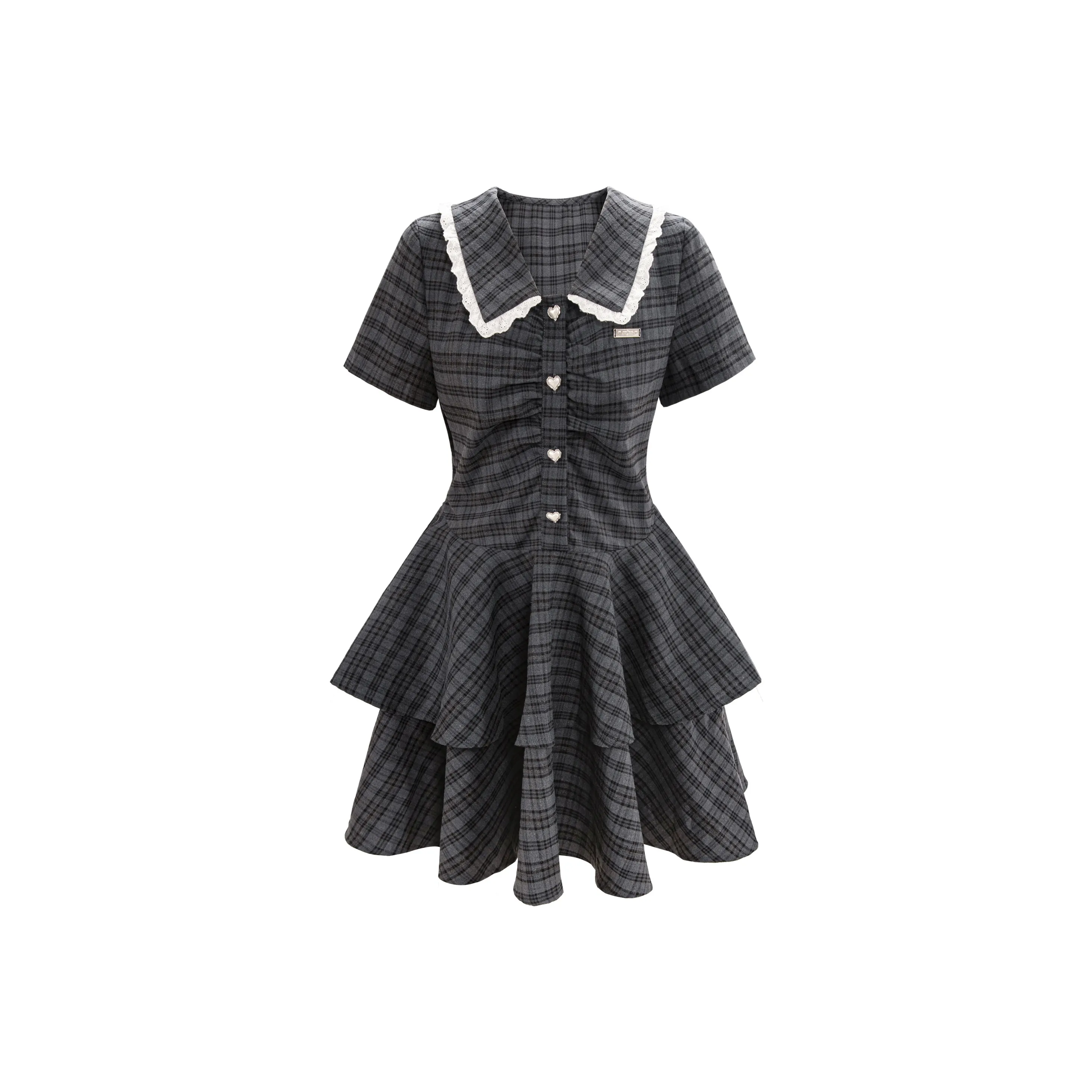 UNIFREE Короткий рукав Платье Женское Синее