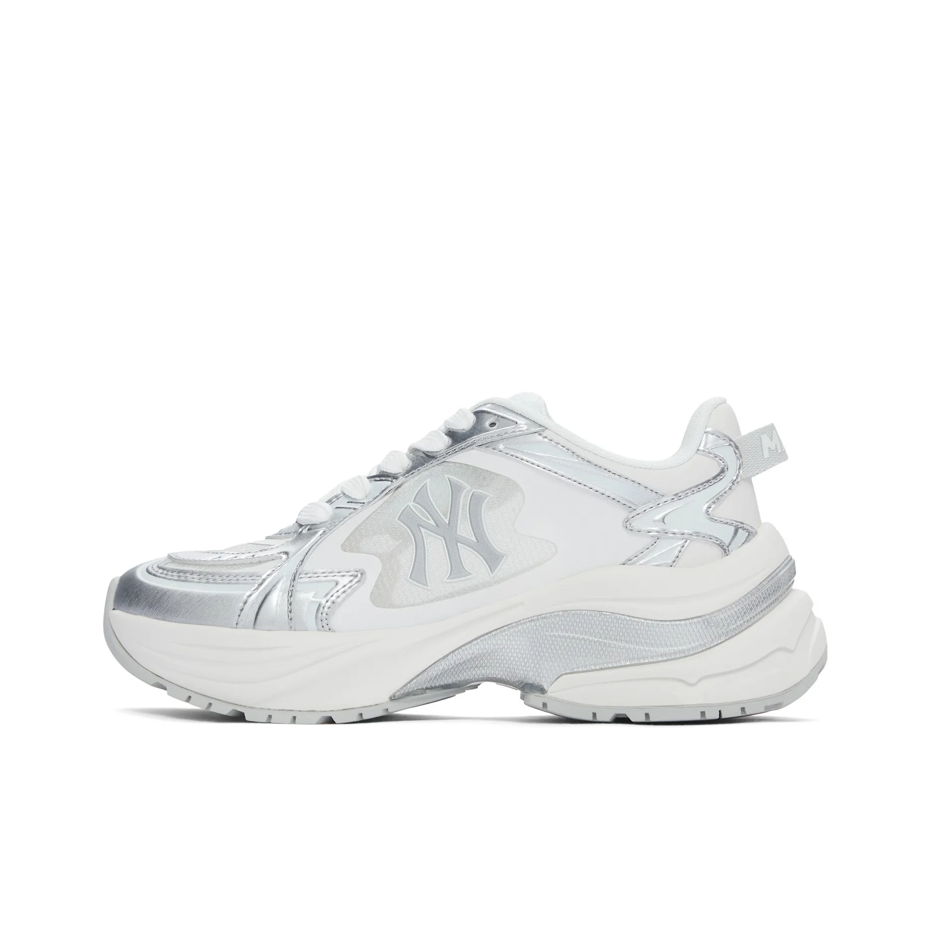 Mlb Base Logo Chunky Jogger Износостойкий визуально увеличивающий рост Низкий топ Повседневные Беговые кроссовки Унисекс Белый