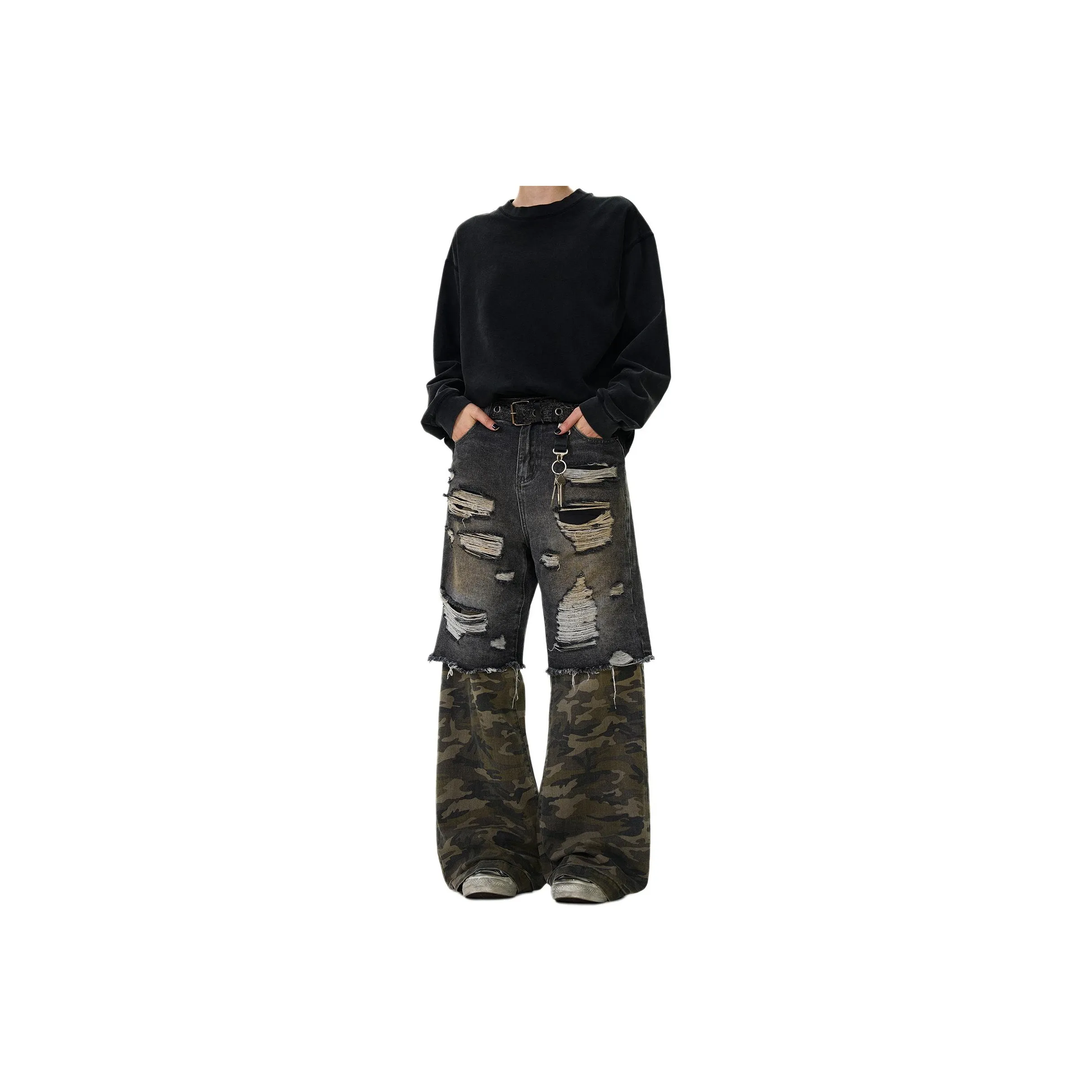 Pirkadat jeans Sachin Unisex Black Gray Color