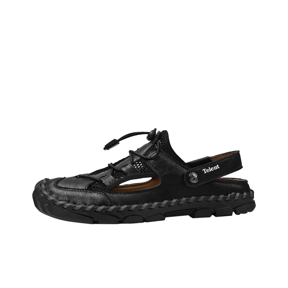 TELENT Anti Slip Wear Resistant River Trekking Shoes Men's Black