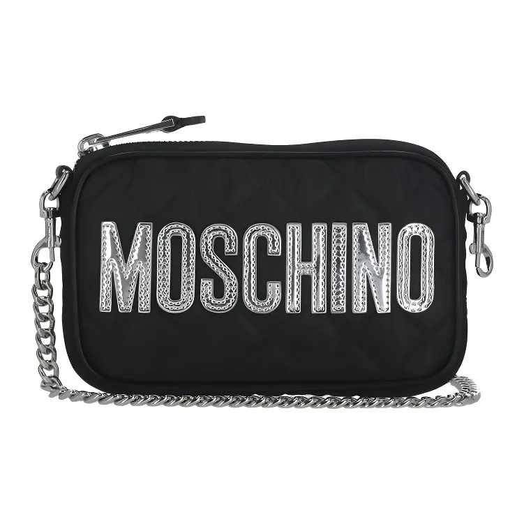 MOSCHINO Нейлоновая сумка через плечо сумка на плечо женская черная