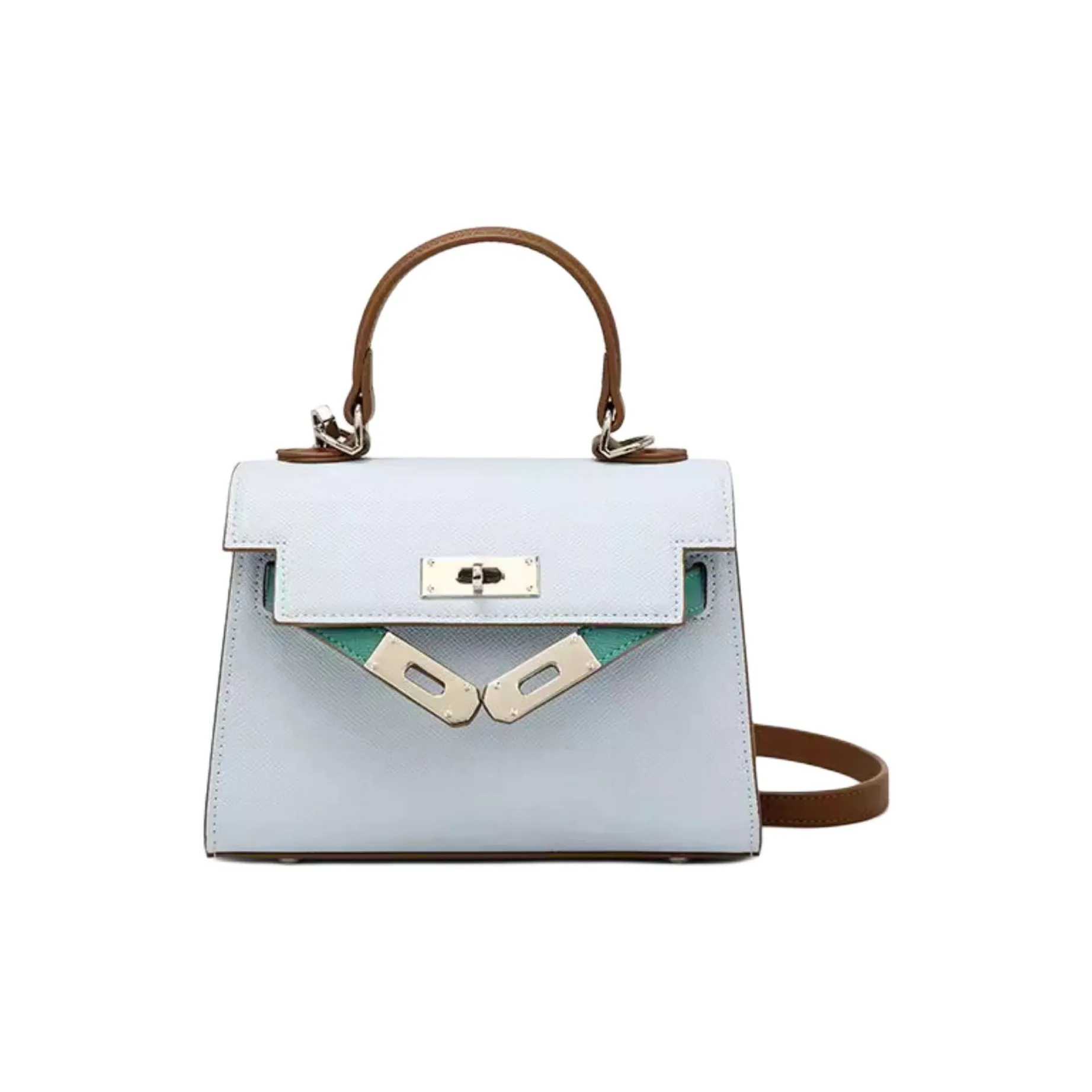 DAPHNE ПУ (полиуретан) Сумка Kelly Сумка через плечо Сумка среднего размера Женская Синяя