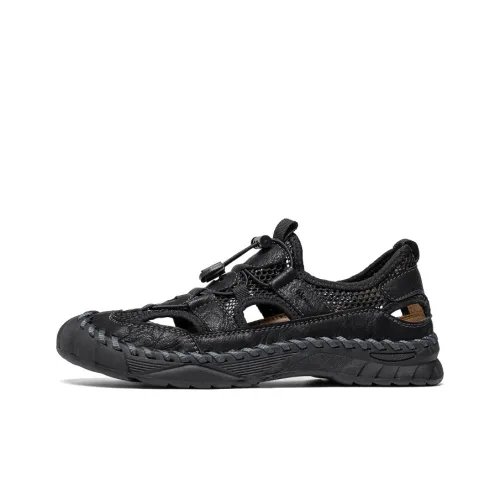 Wen Nai Мужские повседневные туфли Low Top Черные для мужчин