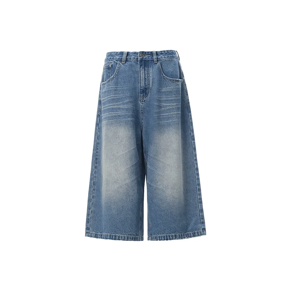 SHIJI Джинсовые синие штаны капри женские джинсовые шорты