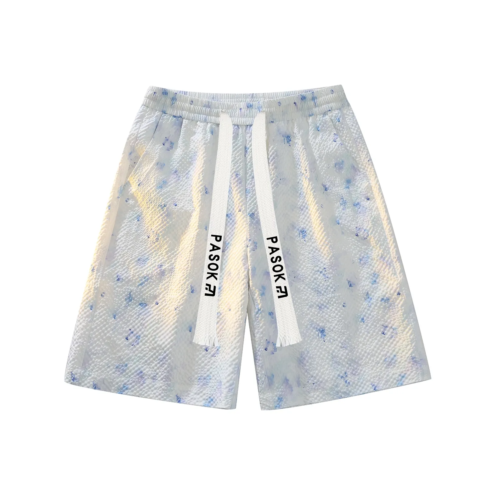 PASOK PA013 Маленькая Бабочка Белые Унисекс Повседневные Шорты