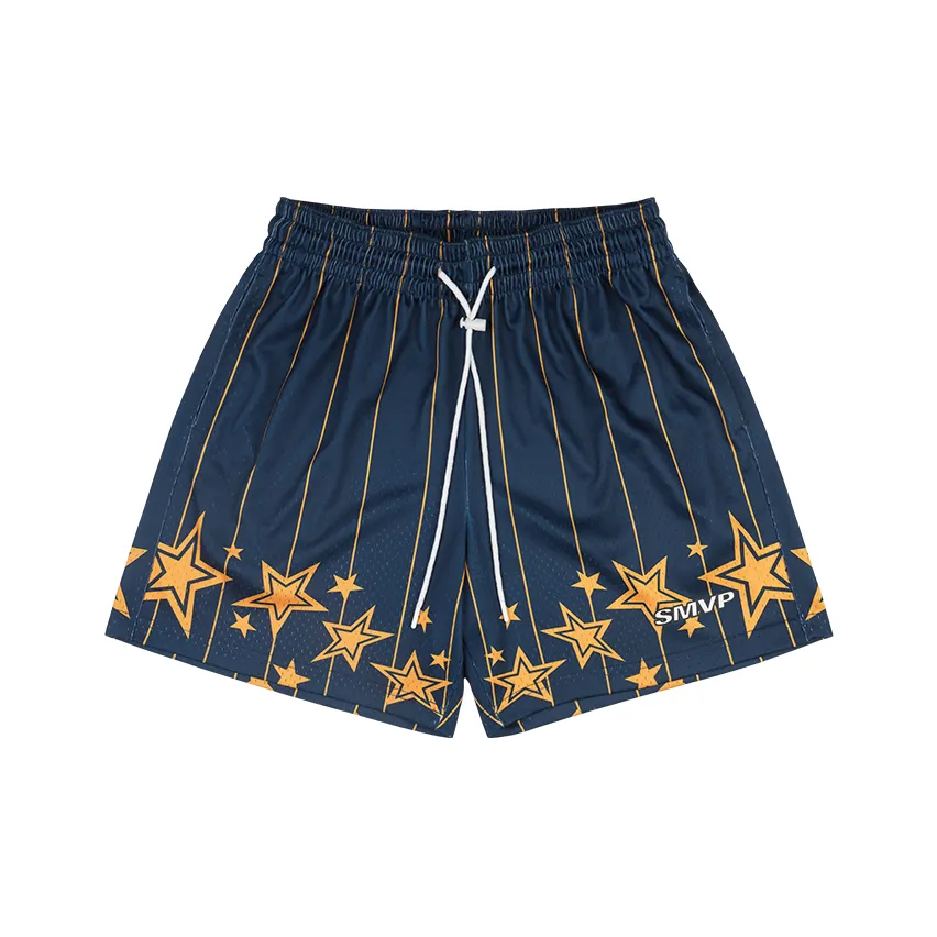 SMVP Синие Унисекс Спортивные Шорты