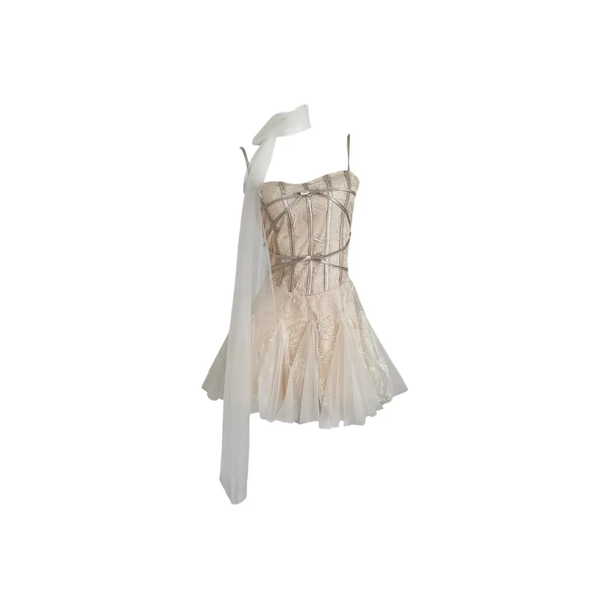 CHARM GLOW Абрикос с подарками Лента Женские Слиплатья