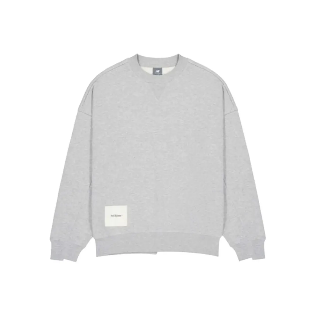 New Balance NB Серый SS25 Свитшот Мужской Светлый Серый