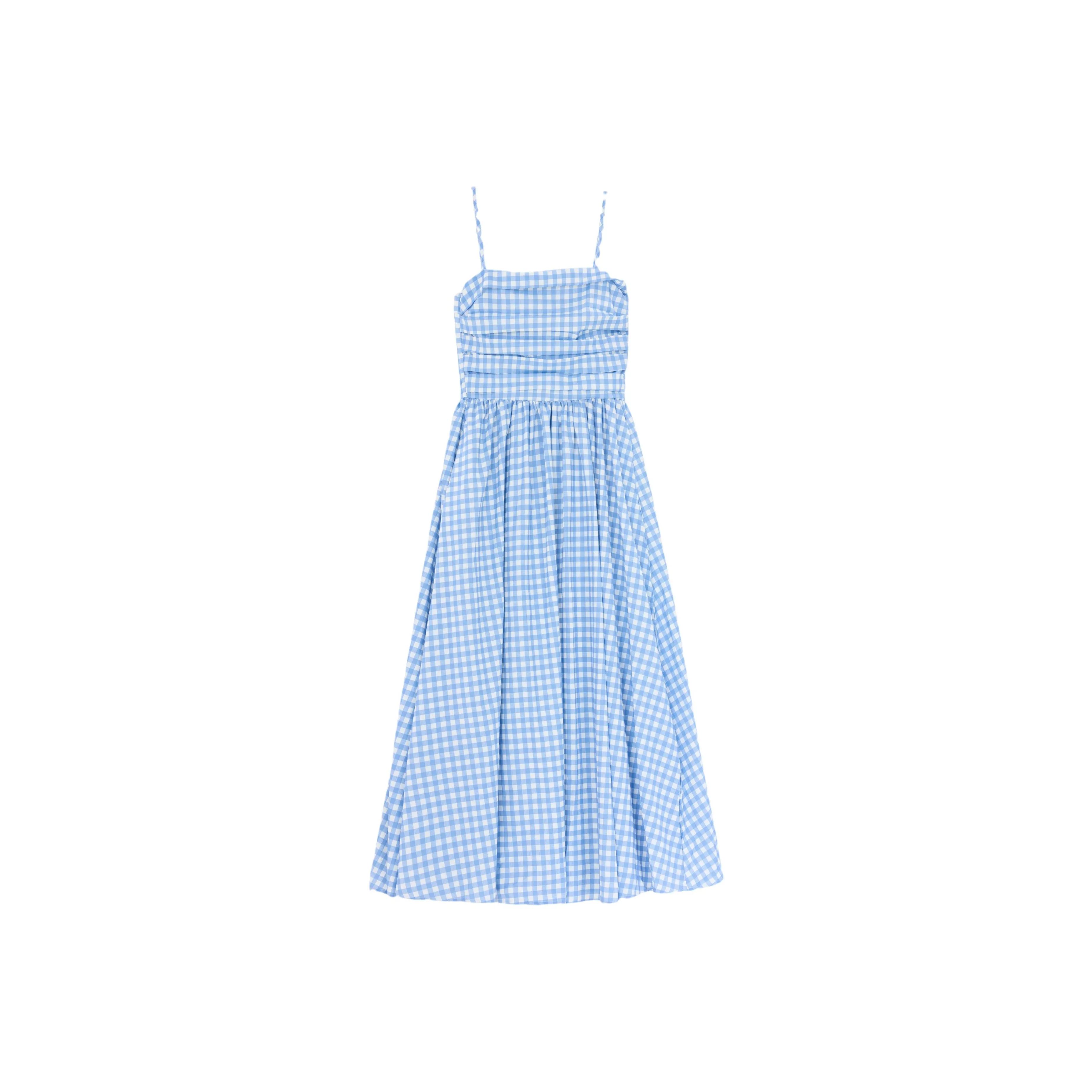 ZAZN Сине-белая клетка Женские Слиплатья