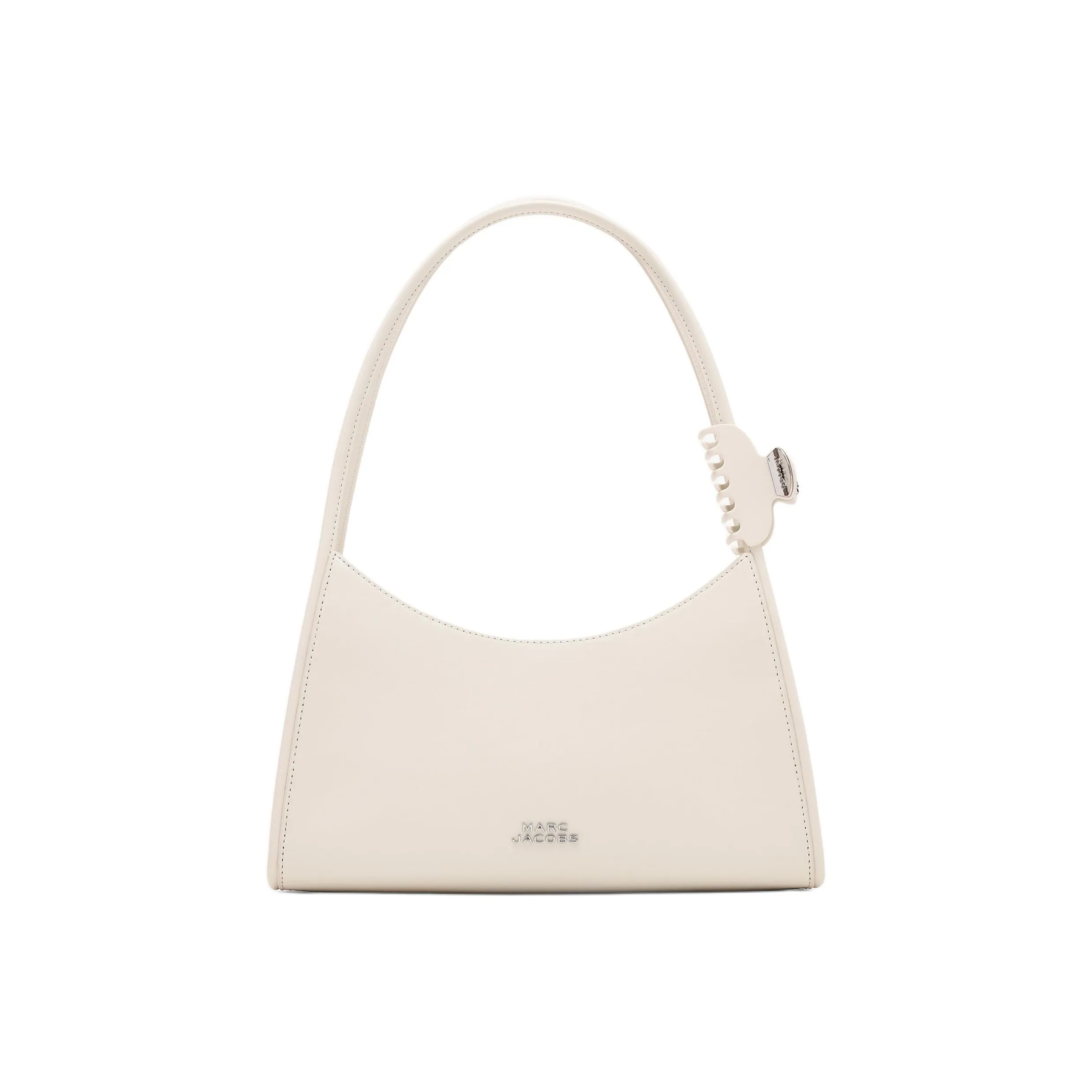 MARC JACOBS Leather Shoulder Bag Women's Cotton White
