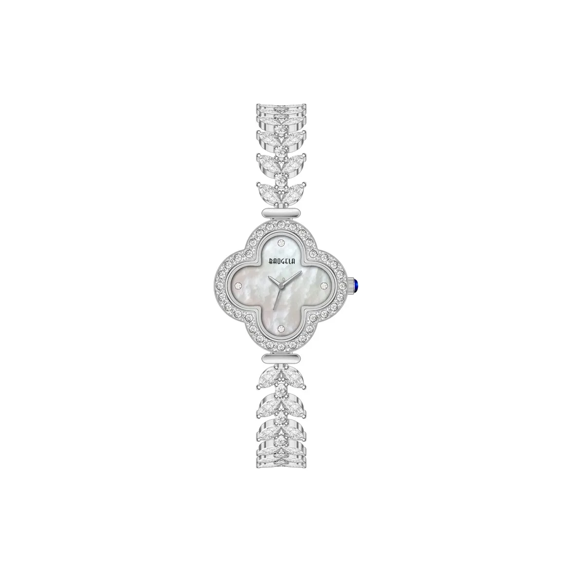 BAOGELA Кварцевый механизм сплав ремешок женские часы жемчужная раковина цвет циферблат часов