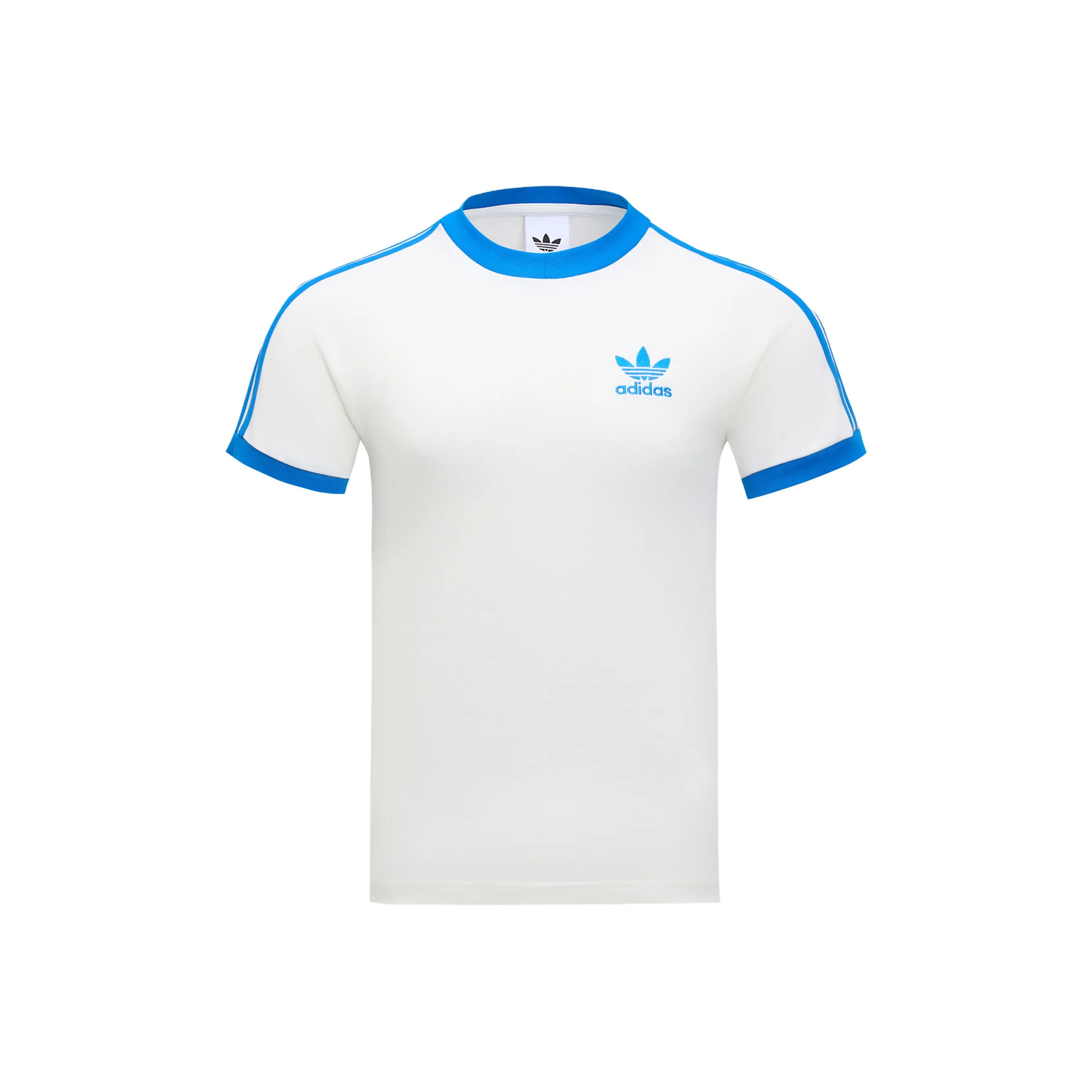 Adidas Originals SS25 CALI T Shirt Men's Jade White/Bird Feather Blue