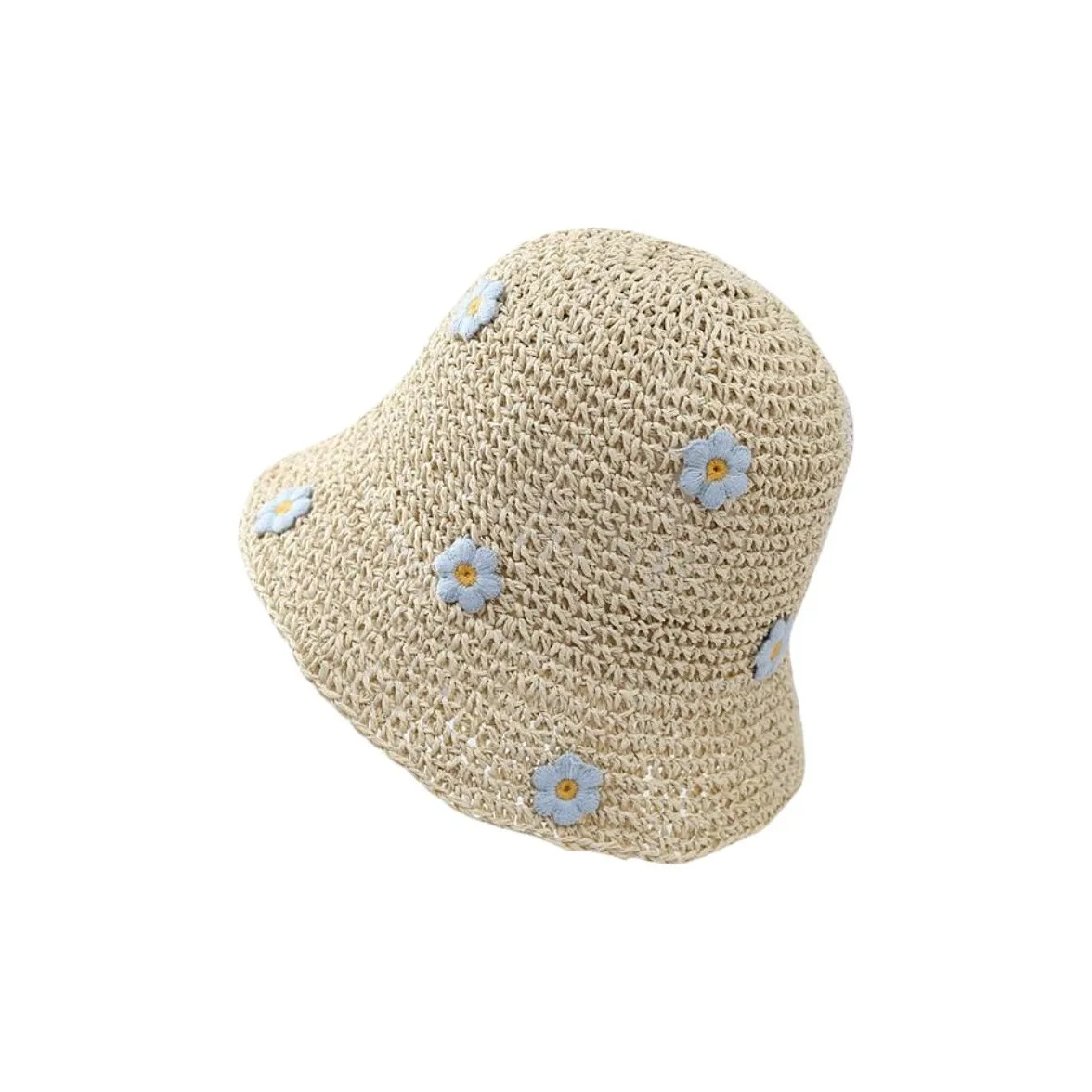 Beerus Шляпы ведра из соломенной плетени Женские