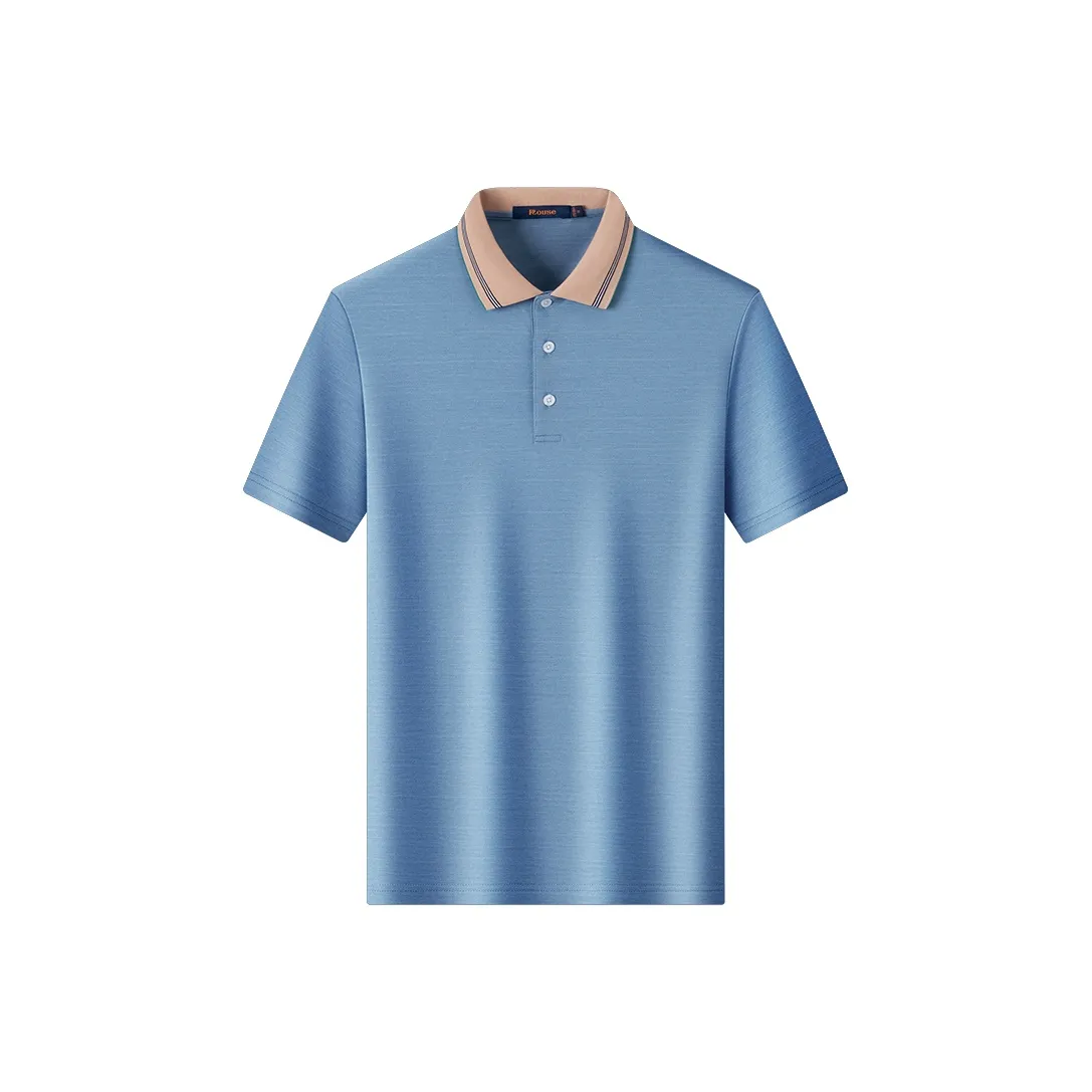 LUOZI Синий Мужская Поло