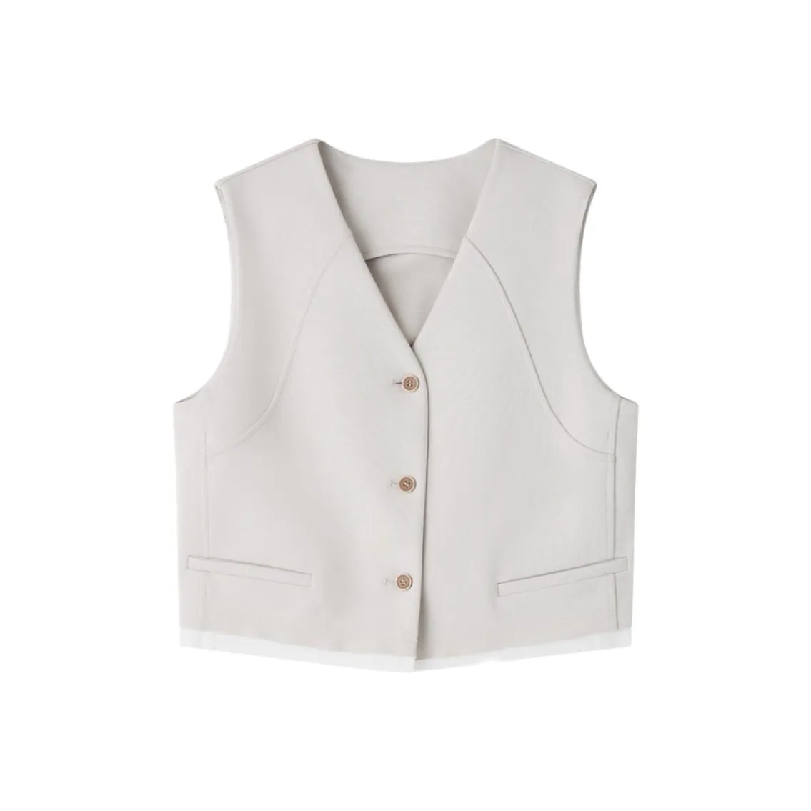 SHUXI Vests Women's White