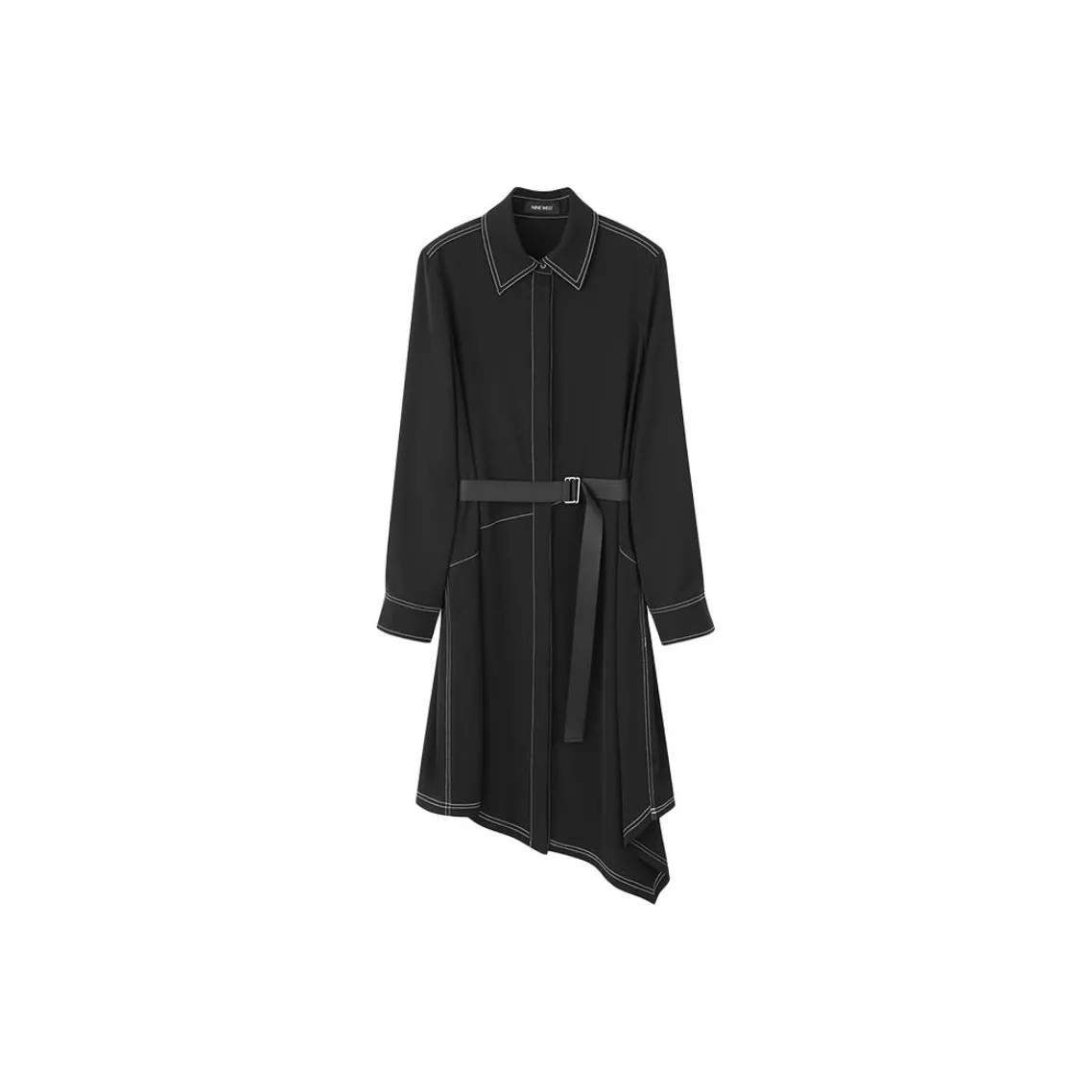 NINE WEST Длинное платье с длинными рукавами женское