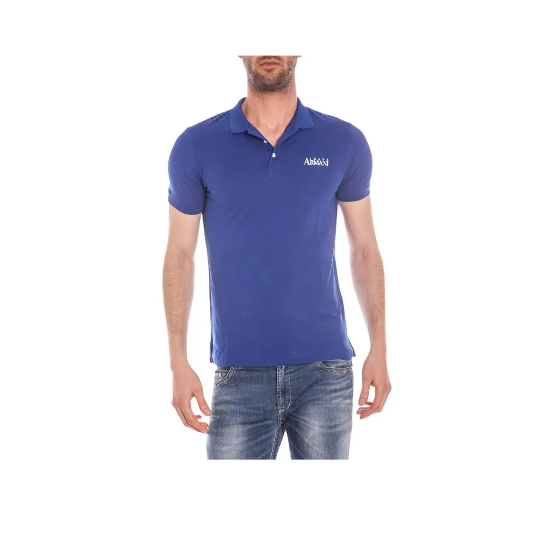 ARMANI JEANS polo Ylw Shirt Men's Blue