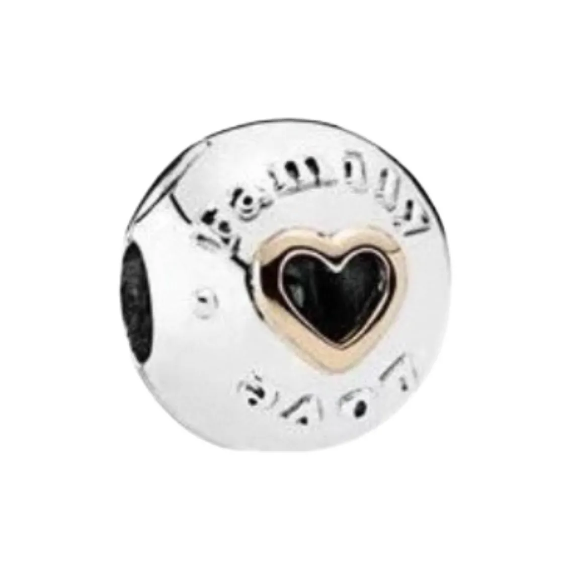 Pandora 925 Sterling Silver With 14K Gold Jewelry Accessories Unisex Silver