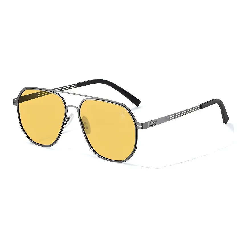 Maserati Нержавеющая сталь Aviator Солнцезащитные очки Унисекс