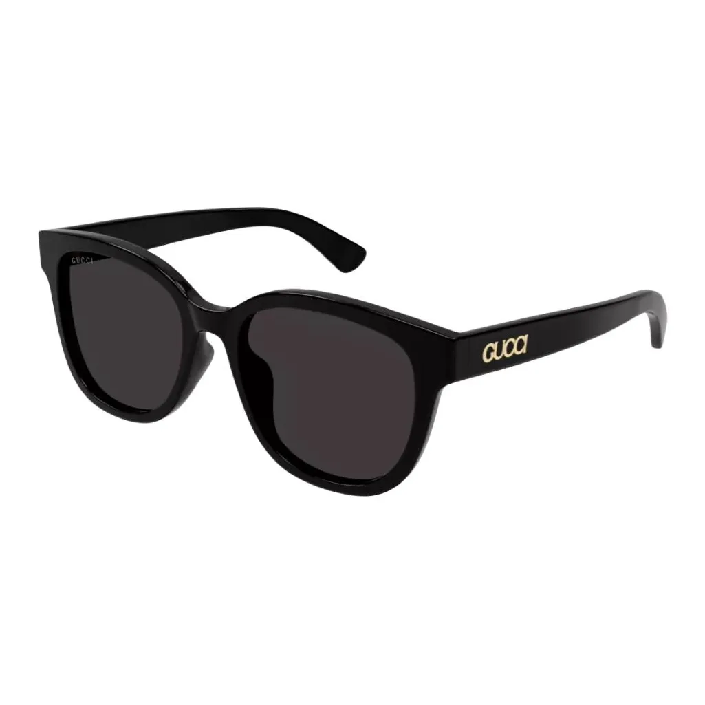 GUCCI Acetate Round Sunglasses Men's Black