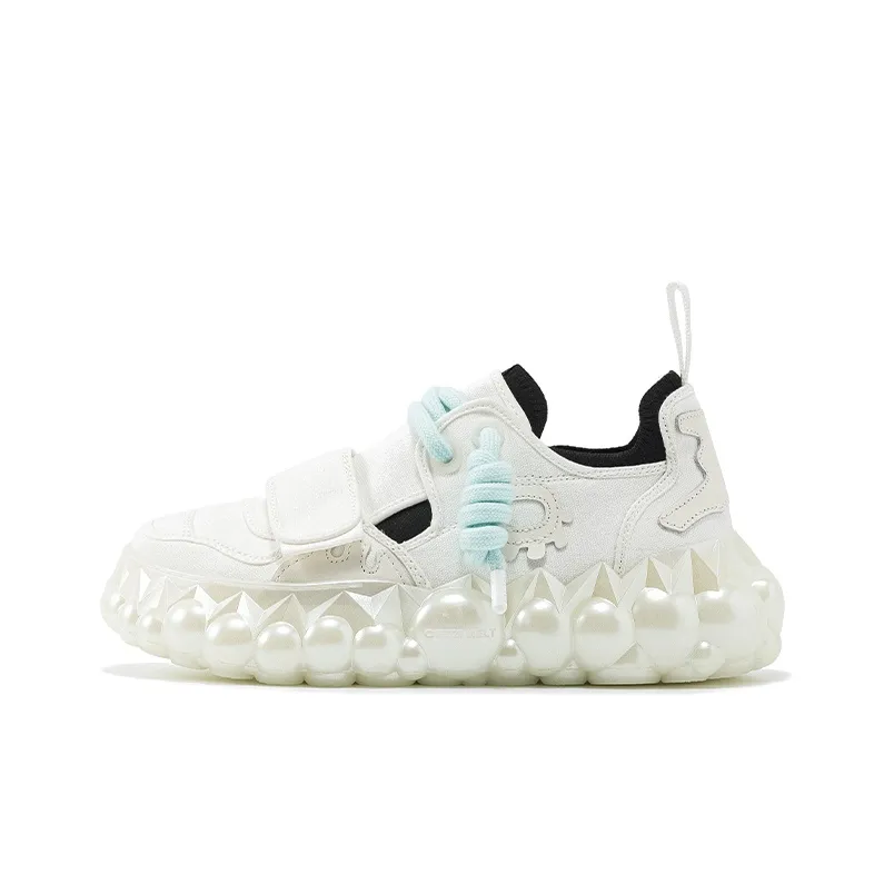 OETZI Противоскользящий Износостойкий Дышащий Легкий Увеличивающий высоту Низкий Топ Casual Унисекс Белый