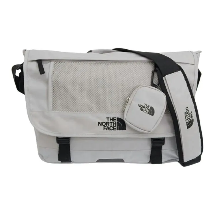 THE NORTH FACE Polyester Messenger Bag Crossbody Bag Outdoor Bag Regular Men's White Sand