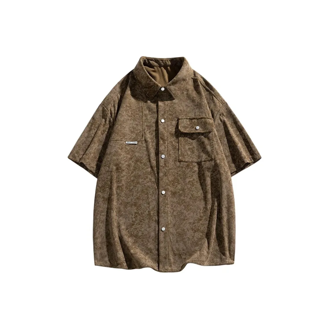 PEIMENG Tie Dye Мокко Мужские Рубашки