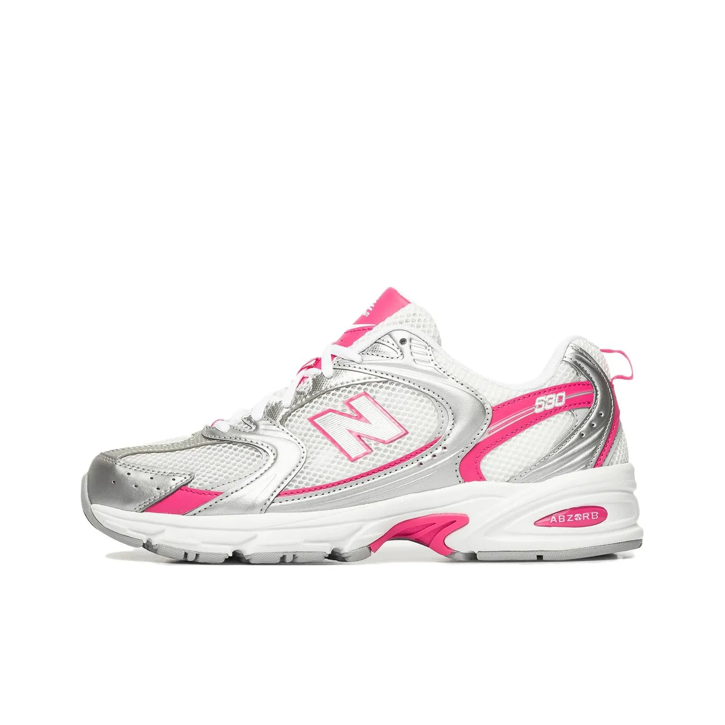 New Balance NB 530 Running Shoes Women's Low Top Silver/Pink