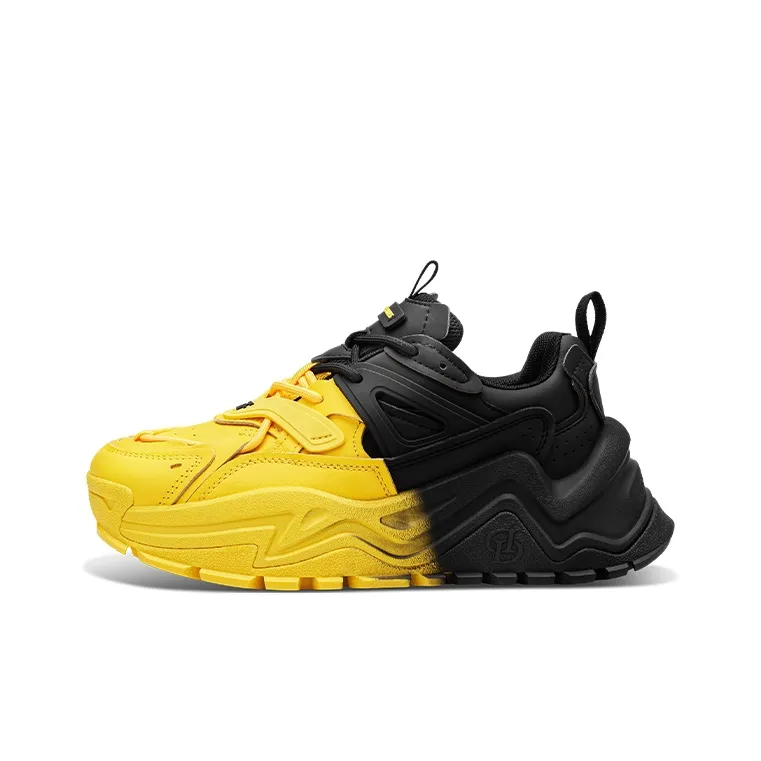 DAISY FELLOWES Mango Shoes Толстая подошва Низкий топ Черный Желтый Унисекс