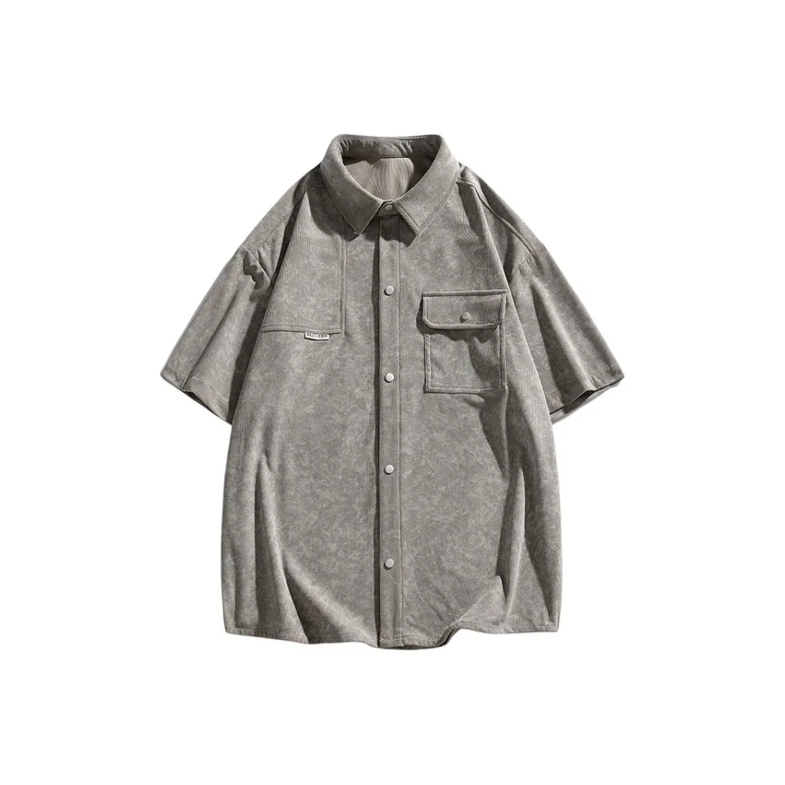 PEIMENG Tie Dye Светло-Серые Мужские Рубашки