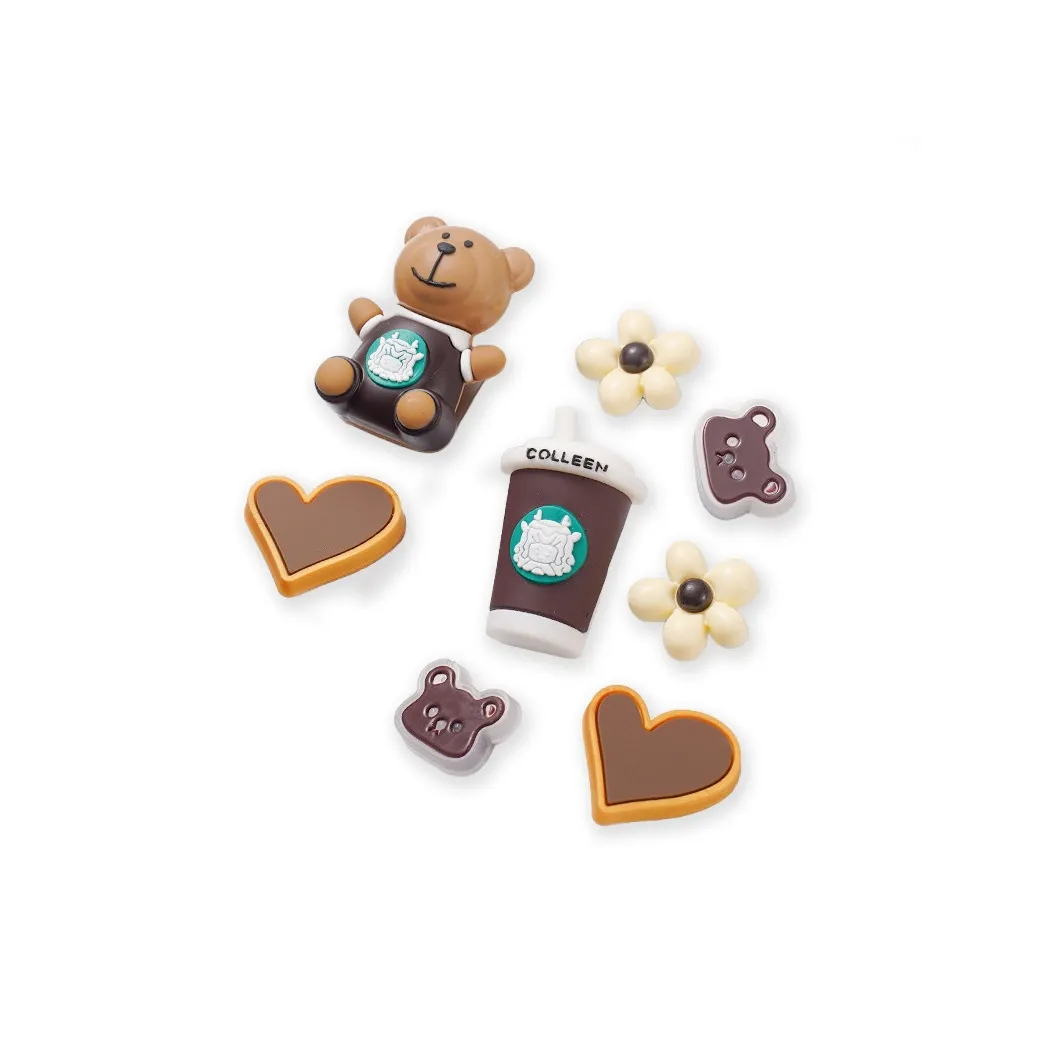 YOUWEI Смола Цветочный Сердце Мода Универсальный DIY Аксессуары для обуви Унисекс