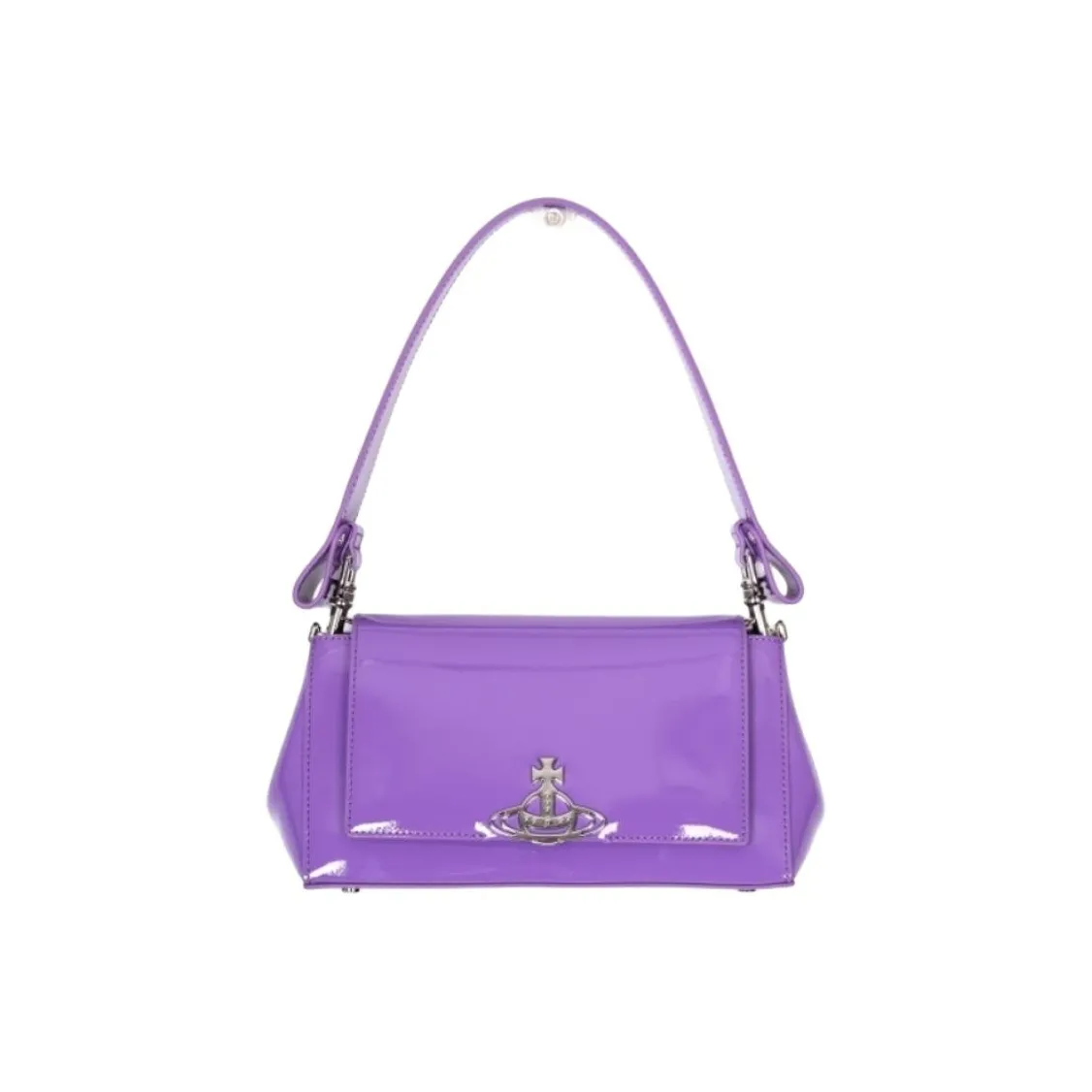 Vivienne Westwood HAZEL Cow Leather Handbag Medium Women's Purple
