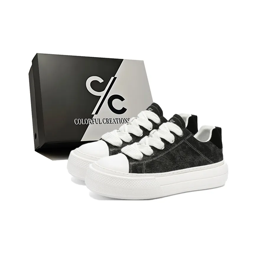 Colorful Creations Slip-resistant Abrasion-resistant Breathable Увеличивающие высоту Низкие кеды Мужские Коробка