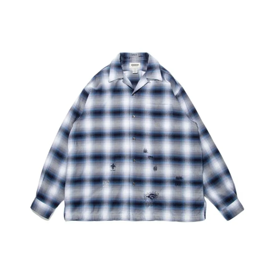 Bowwow SS25 Район Check Рубашки REPAIRED Рубашка Унисекс