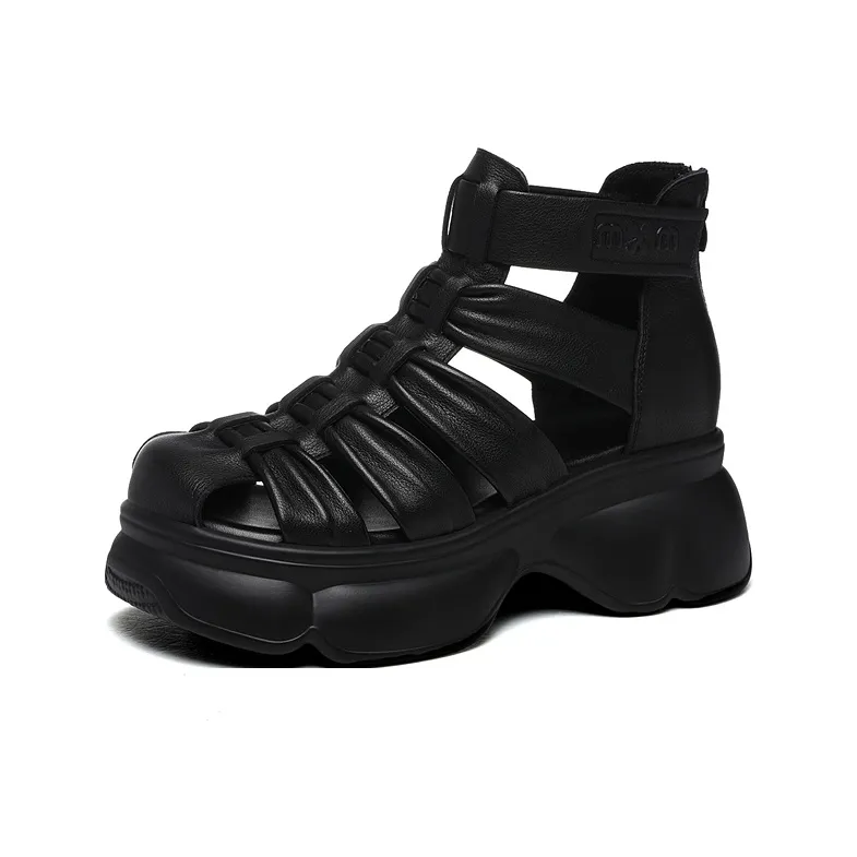 Сандалии Golden Silk Rabbit в римском стиле женские