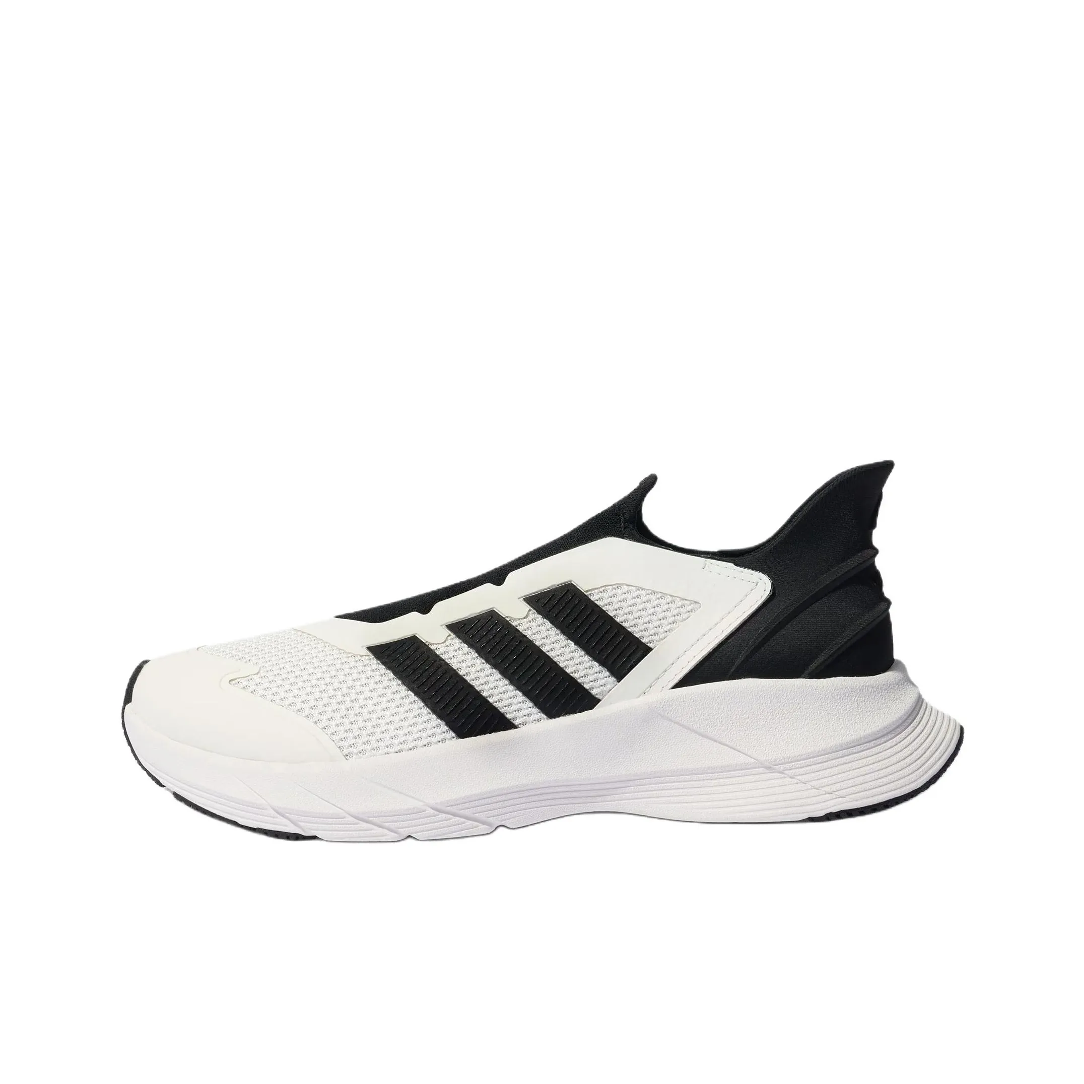 Adidas Slip-resistant Abrasion-resistant Low Top Беговые кроссовки Унисекс Черный Белый