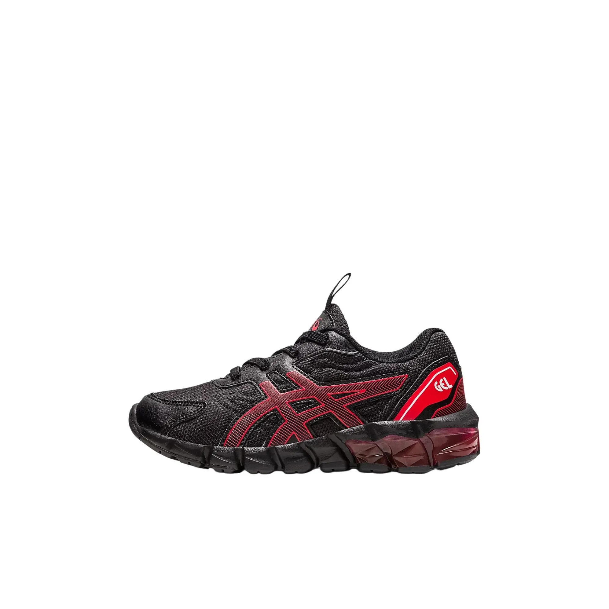 Asics Гель Quantum 90 3 Low Топ Детские беговые кроссовки Черно-красный для детей 3-7 лет