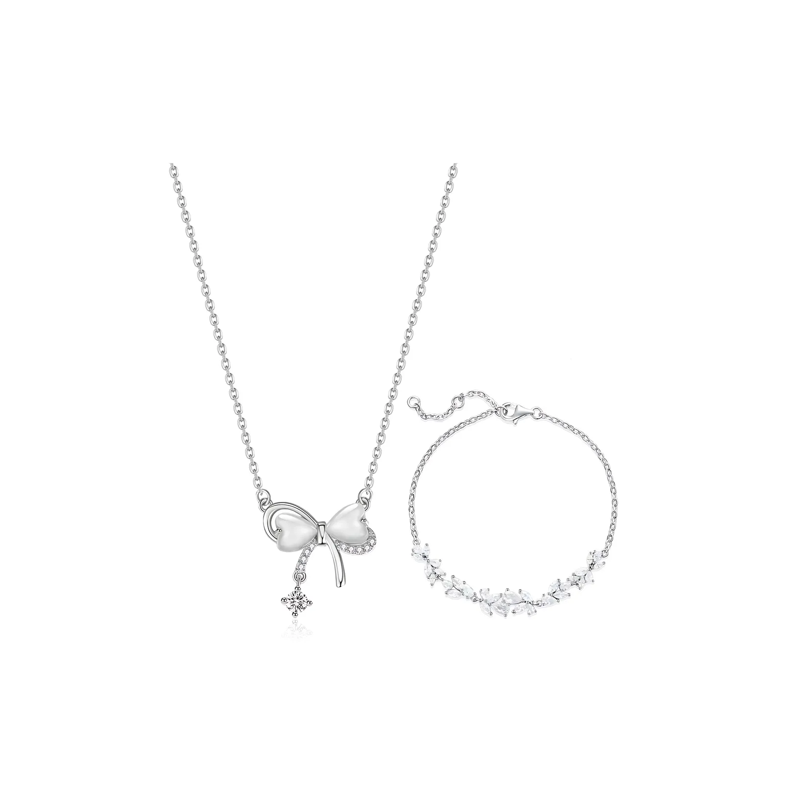 MOREL Glass Cat Eye Necklaces Women's
