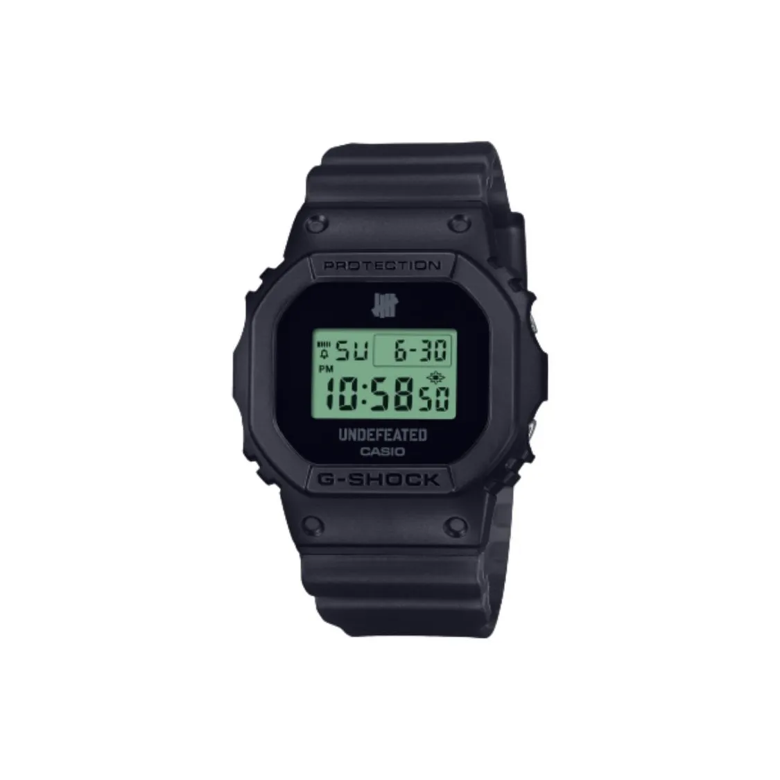 CASIO UNDEFEATED Коллаборация 5600 Collection Кварцевый механизм Смольный ремешок Часы Унисекс Зеленый циферблат