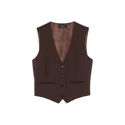 WARDROBE.NYC Коричневые Женские Жилеты
