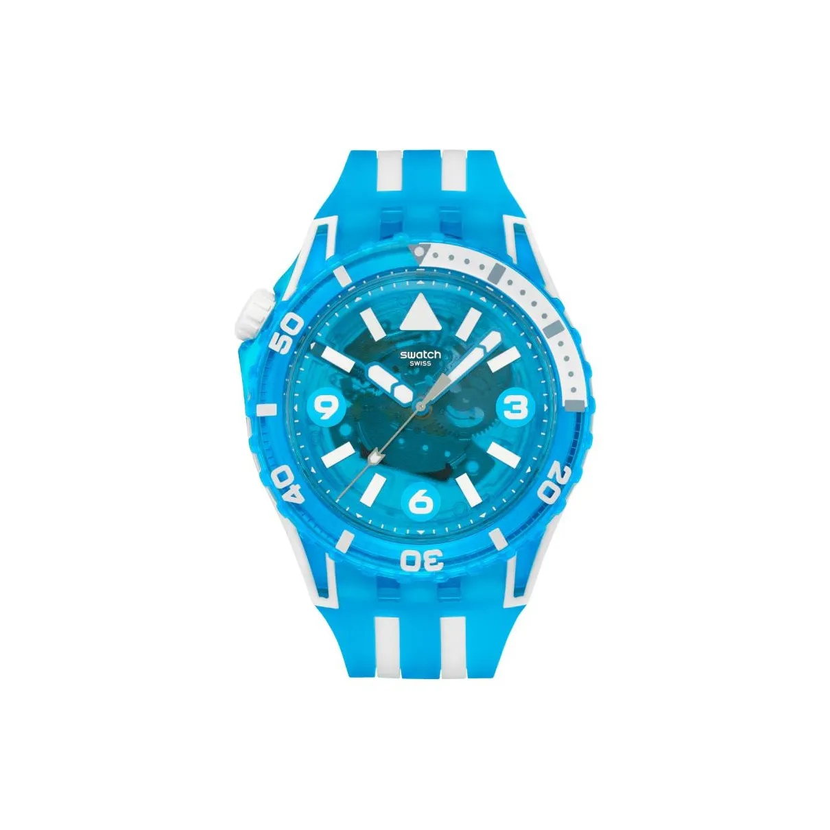 Swatch Quartz Механизм Мужские часы 44 мм Синий