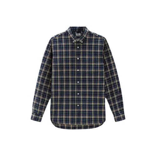 WOOLRICH Синие Мужские Рубашки