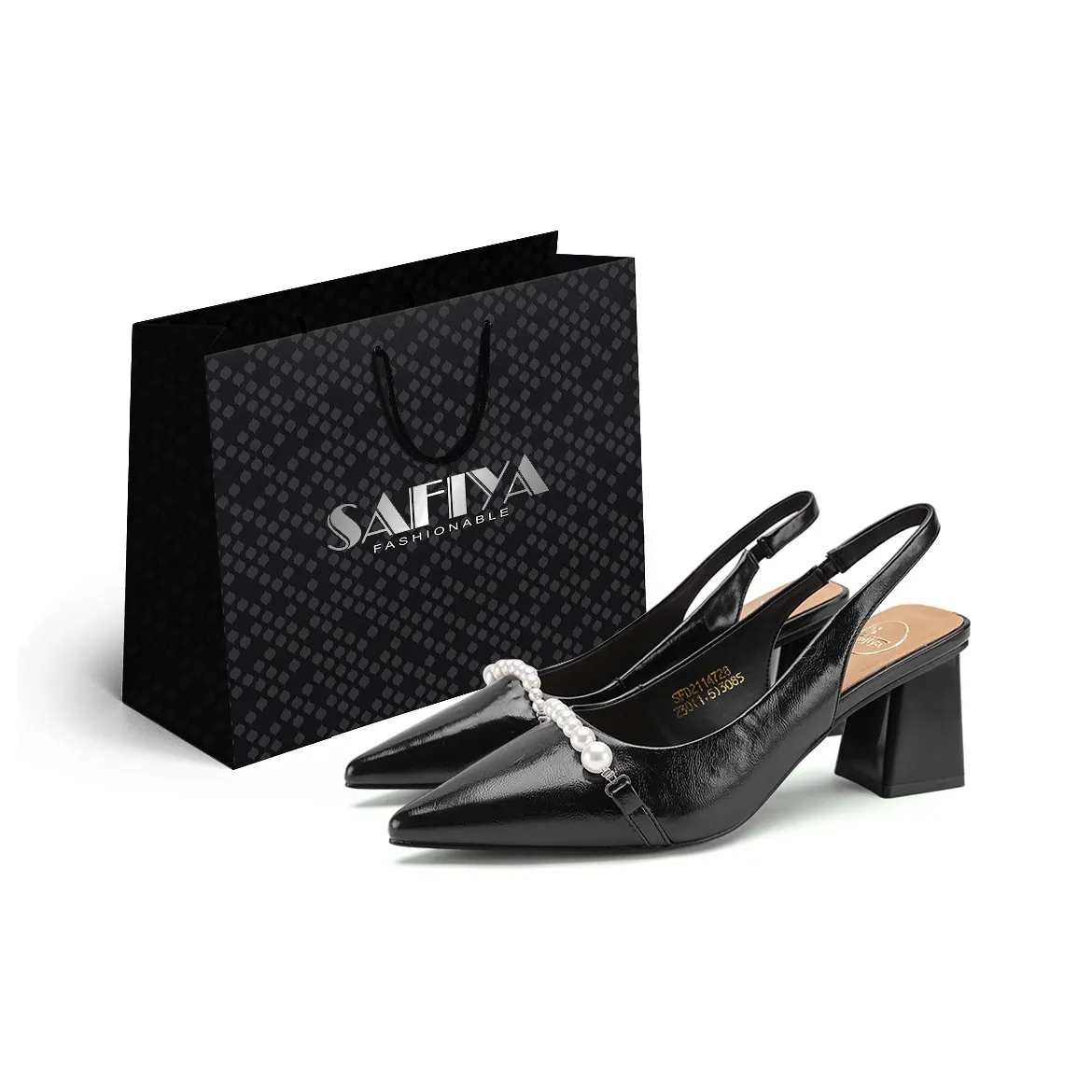 Safiya Chunky Heel One Strap Court sandals Women's
