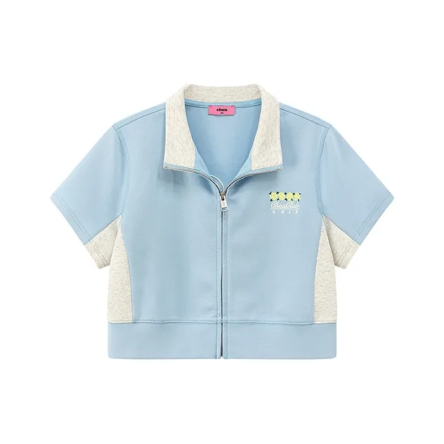 CHUU Детский синий Женское короткое пальто