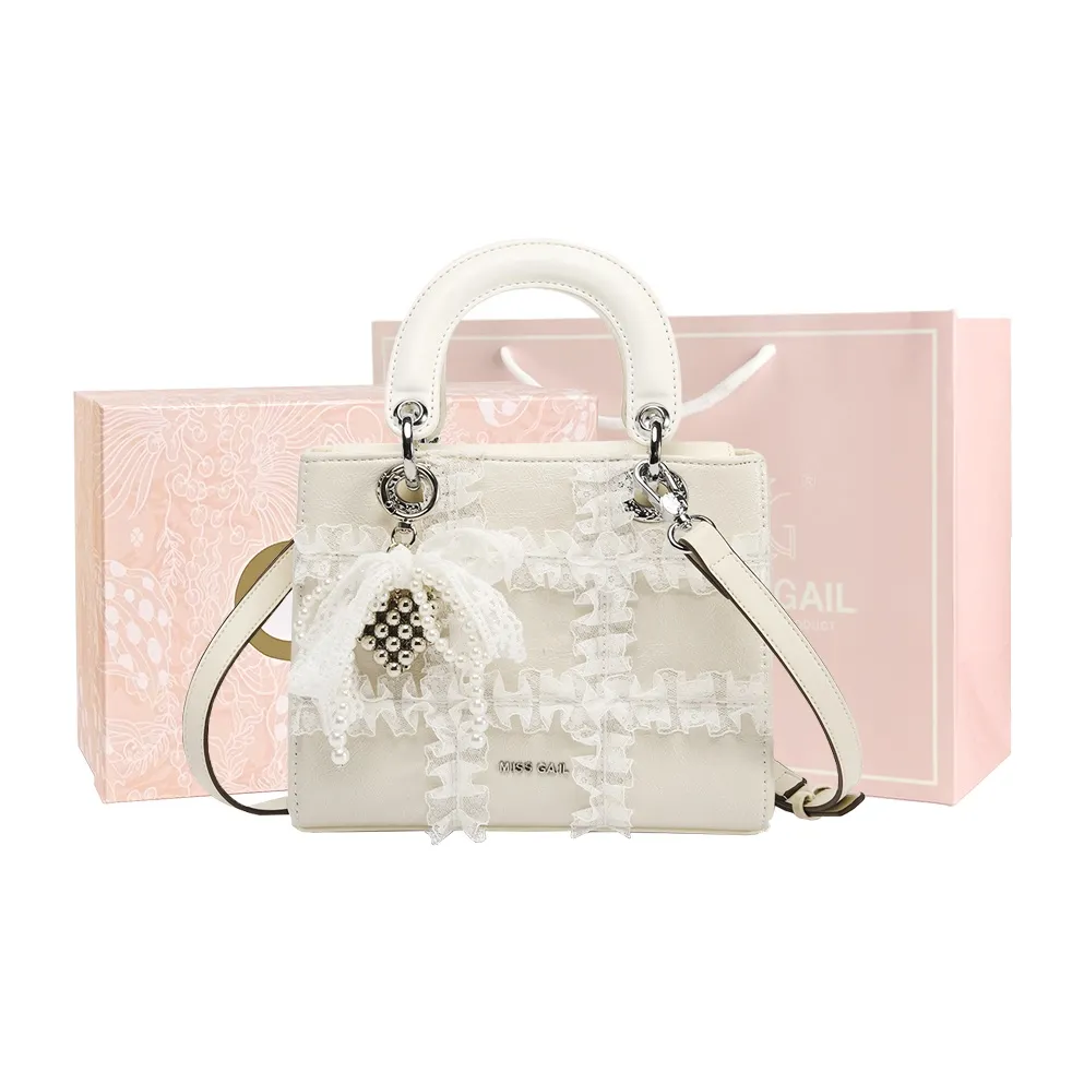 MISS GAIL Синтетическая кожа Сумка Стандартная Женская Белая