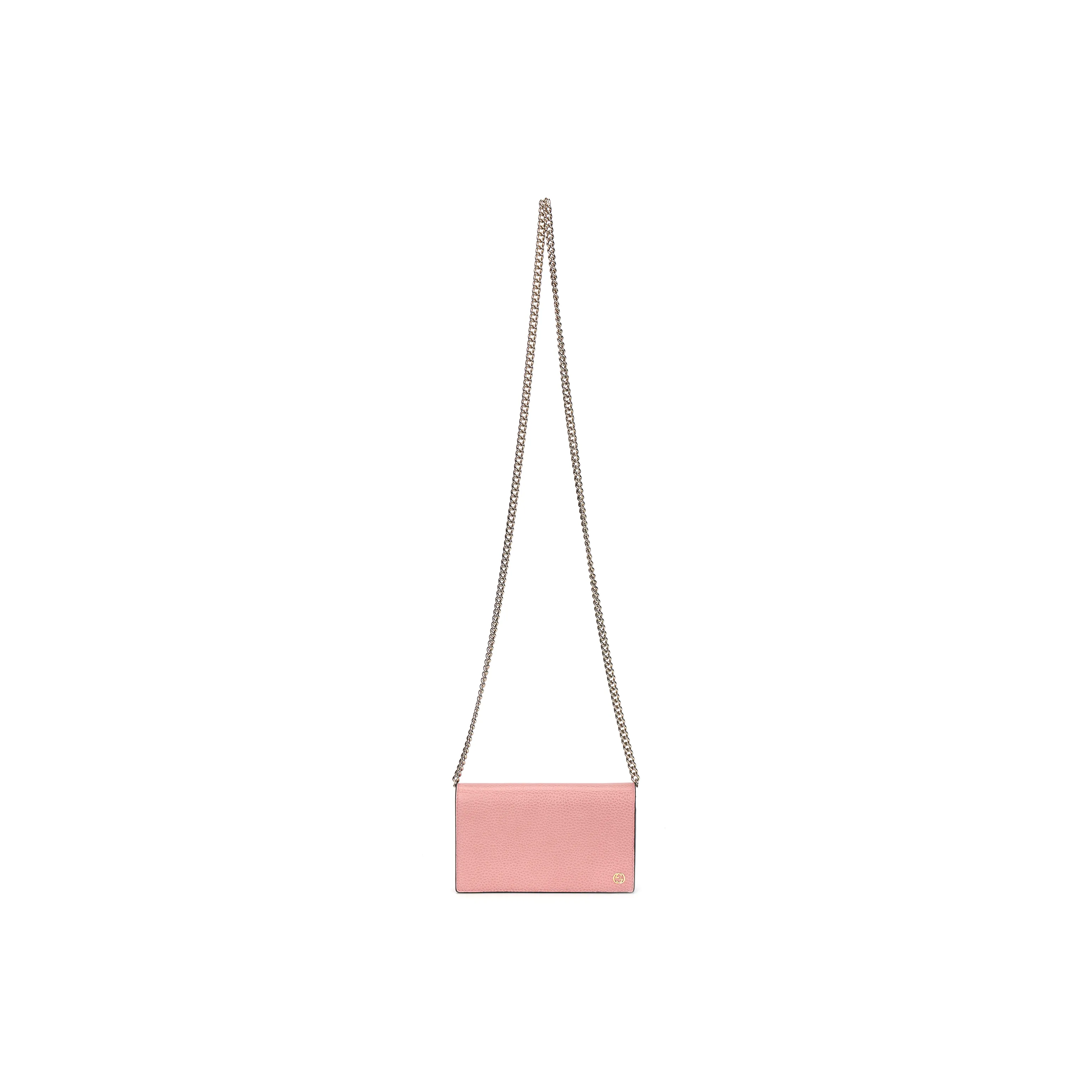 GUCCI Leather Wallet, Shoulder Bag, Crossbody Bag Women's Pink/Candy