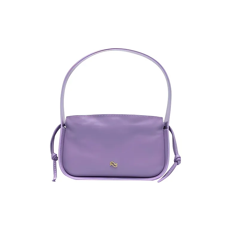 YUZEFI Cow Leather Shoulder Bag Mini Women's Purple