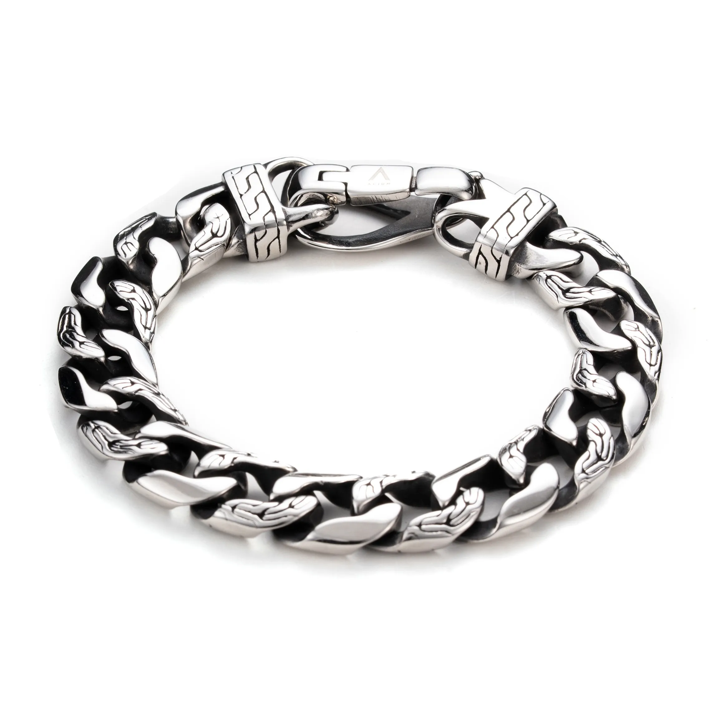ACIUM Стальной Черный Серебряный Браслеты Унисекс